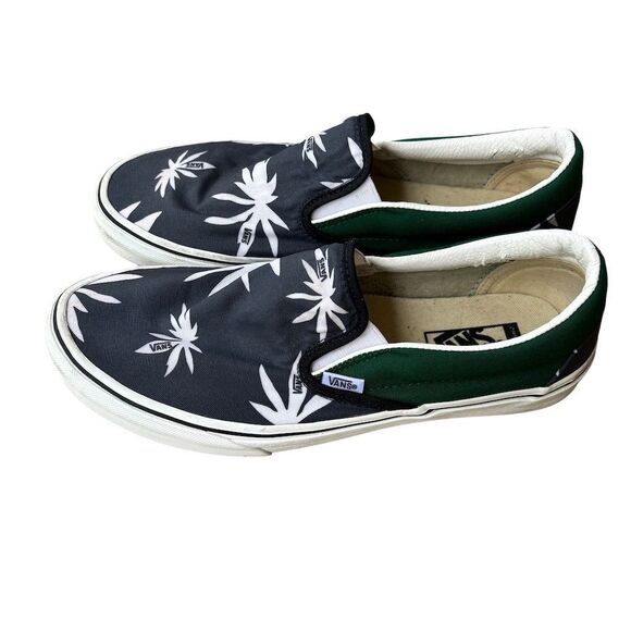 Vans Men's Slip-On Shoes Size 10 Palm Leaf Print Multicolor Casual - Picture 1 of 7